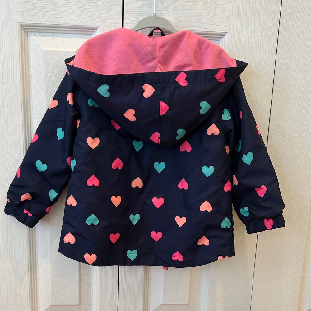 Carter’s Heart Patterned Kids Rain Jacket - Picture 6 of 6